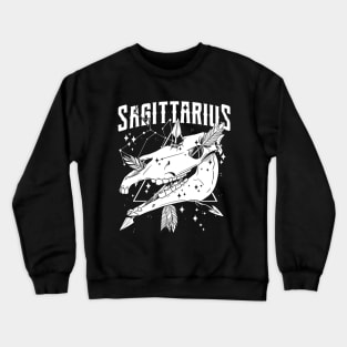 SAGITTARIUS Hedge Nocturnal Witch Shirt Skull constellation Crewneck Sweatshirt